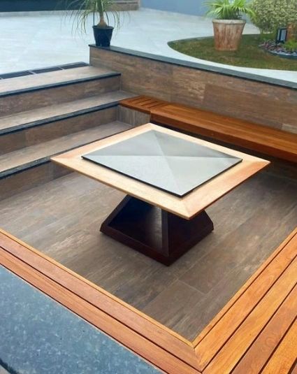 Diamond Grill Brasero: estación de acero corten que combina barbacoa gourmet y brasero de fuego