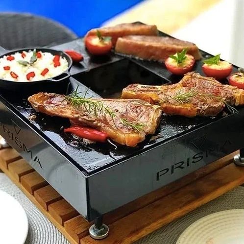 Smart Plate de Prisma Grill: plancha gourmet de acero para cocina al aire libre